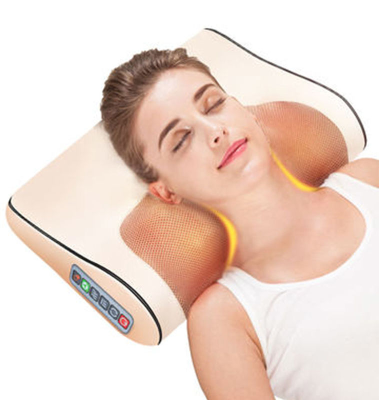 Infrared Heated Neck Massage Pillow Magnetic Therapy For Health Care Relaxation