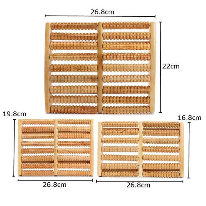 8 hàng gỗ Shiatsu Foot mát xa bền cho phát hành Stress / làm dịu cơ bắp cứng